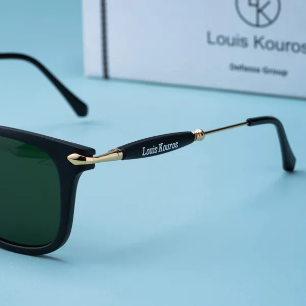 LOUIS_KOUROS__Green_Buloster_Mirrored,_UV_Protection,_Night_Vision,_Toughened_Glass_Lens,_UV_Protection,_Riding_Glasses,_Retro_Square,_Wayfarer_Sunglasses_(52)__(For_Men_&_Women,_Green)