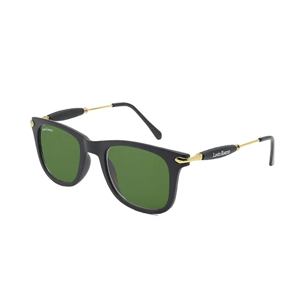 LOUIS_KOUROS__Green_Buloster_Mirrored,_UV_Protection,_Night_Vision,_Toughened_Glass_Lens,_UV_Protection,_Riding_Glasses,_Retro_Square,_Wayfarer_Sunglasses_(52)__(For_Men_&_Women,_Green)