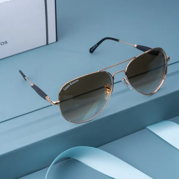Louis_Kouros_Brown_Gradient_Airomade_Mirrored(Glass),_UV_Protection,_Toughened_Glass_Lens,_UV_Protection,_Night_Vision,_Aviator_Sunglasses_(62)__(For_Men_&_Women,_Brown_Gradient)