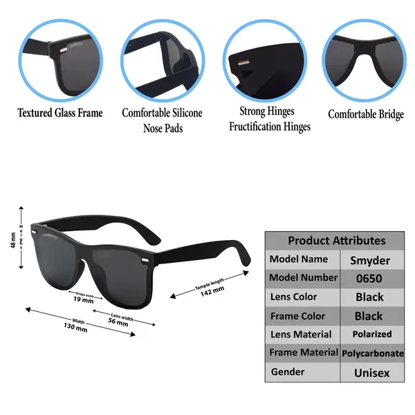 LOUIS_KOUROS__UV_Protection,_Riding_Glasses,_Polarized_Retro_Square_Sunglasses_(56)__(For_Men_&_Women,_Black)