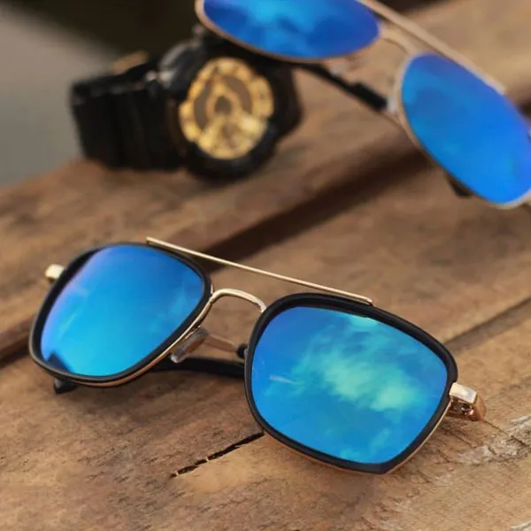 Aqua_Blue_HUMBLEE_Square_Sunglasses