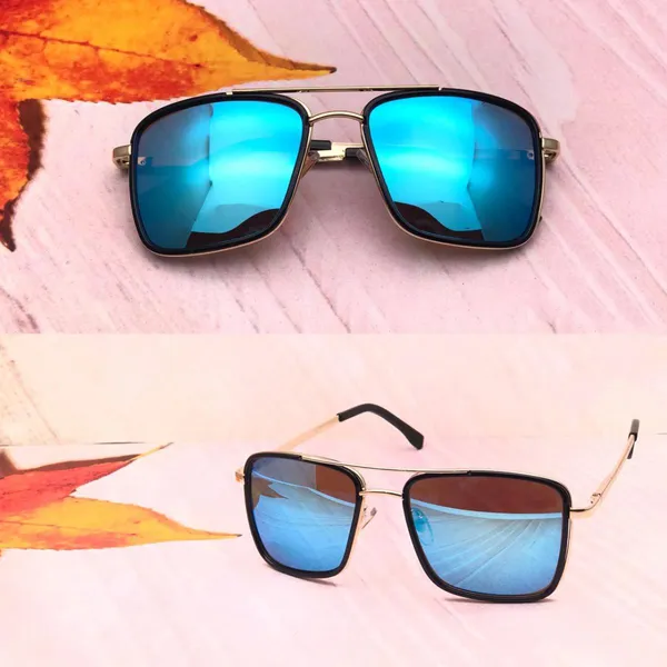Aqua_Blue_HUMBLEE_Square_Sunglasses