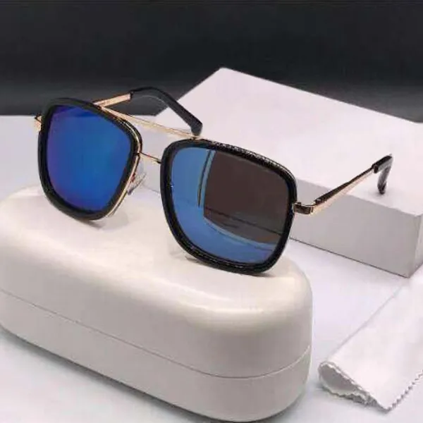 Blue_HUMBLEE_Square_Sunglasses