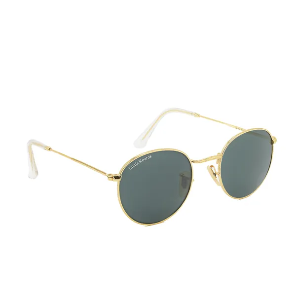 LOUIS_KOUROS_Black_Mezage_Mirrored(Glass),_UV_Protection,_Toughened_Glass_Lens,_UV_Protection,_Night_Vision,_Round_Sunglasses_(50)__(For_Men_&_Women,_Black)
