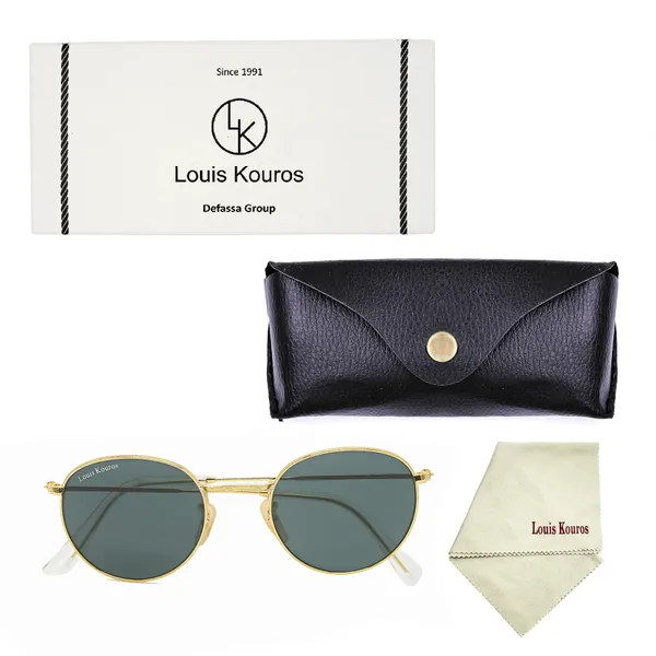 LOUIS_KOUROS_Black_Mezage_Mirrored(Glass),_UV_Protection,_Toughened_Glass_Lens,_UV_Protection,_Night_Vision,_Round_Sunglasses_(50)__(For_Men_&_Women,_Black)