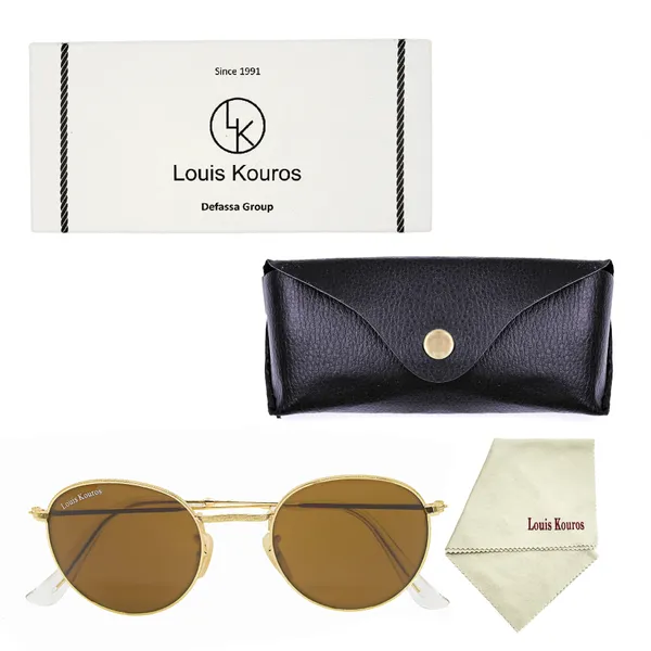 LOUIS_KOUROS_Brown_Mezage_Mirrored(Glass),_UV_Protection,_Toughened_Glass_Lens,_UV_Protection,_Night_Vision,_Round_Sunglasses_(50)__(For_Men_&_Women,_Brown)