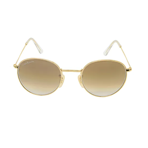 LOUIS_KOUROS_Brown_Gradient_Mezage_Mirrored(Glass),_UV_Protection,_Toughened_Glass_Lens,_UV_Protection,_Night_Vision,_Round_Sunglasses_(50)__(For_Men_&_Women,_Brown_Gradient)
