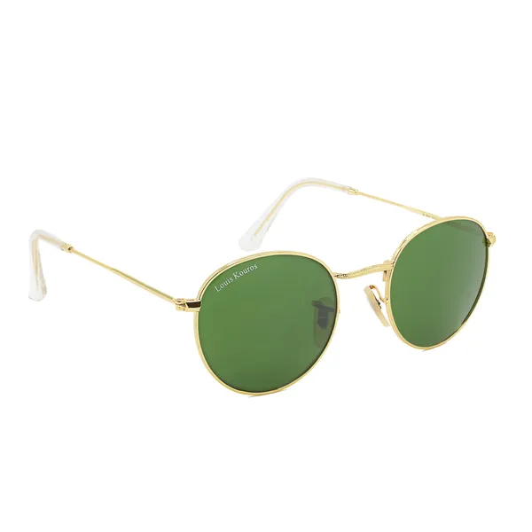 LOUIS_KOUROS_Green_Mezage_Mirrored(Glass),_UV_Protection,_Toughened_Glass_Lens,_UV_Protection,_Night_Vision,_Round_Sunglasses_(50)__(For_Men_&_Women,_Green)