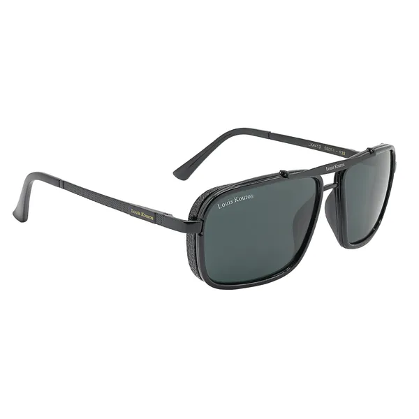 Louis_Kouros_Black_Cayenne_Mirrored(Glass),_Night_Vision,_Toughened_Glass_Lens,_UV_Protection_Rectangular,_Wayfarer,_Retro_Square_Sunglasses_(56)__(For_Men_&_Women,_Black)