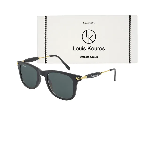 LOUIS_KOUROS__Black_Buloster_Mirrored,_UV_Protection,_Night_Vision,_Toughened_Glass_Lens,_UV_Protection,_Riding_Glasses,_Retro_Square,_Wayfarer_Sunglasses_(52)__(For_Men_&_Women,_Black)