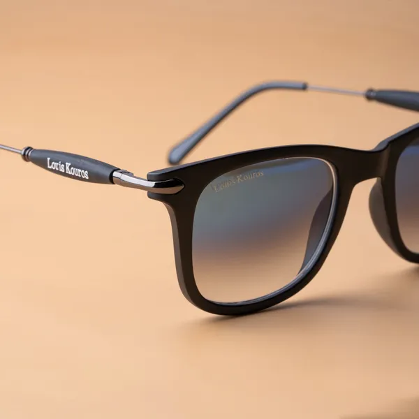 LOUIS_KOUROS__Blue_Gradient_Buloster_Mirrored,_UV_Protection,_Night_Vision,_Toughened_Glass_Lens,_UV_Protection,_Riding_Glasses,_Retro_Square,_Wayfarer_Sunglasses_(52)__(For_Men_&_Women,_Blue_Gradient)
