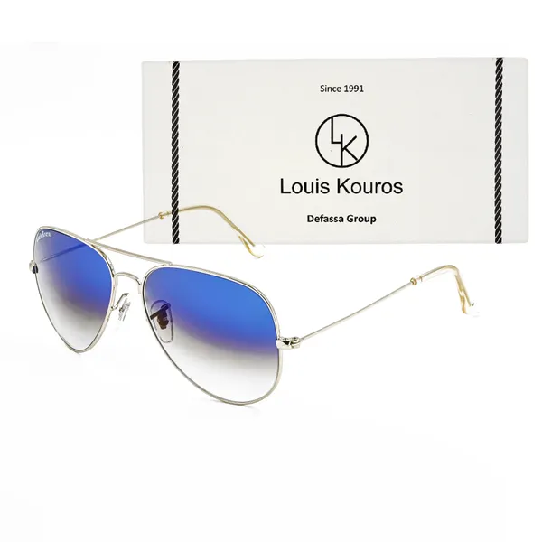 LOUIS_KOUROS_Blue_Gradient_Armstoner_Mirrored(Glass),_UV_Protection,_Toughened_Glass_Lens,_UV_Protection,_Night_Vision,_Aviator_Sunglasses_(62)__(For_Men_&_Women,_Blue_Gradient)