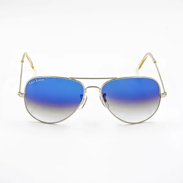 LOUIS_KOUROS_Blue_Gradient_Armstoner_Mirrored(Glass),_UV_Protection,_Toughened_Glass_Lens,_UV_Protection,_Night_Vision,_Aviator_Sunglasses_(62)__(For_Men_&_Women,_Blue_Gradient)