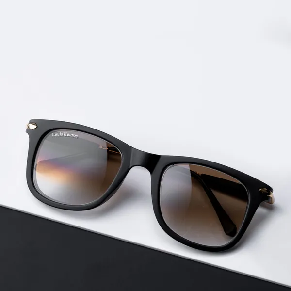 LOUIS_KOUROS__Brown_Gradient_Buloster_Mirrored,_UV_Protection,_Night_Vision,_Toughened_Glass_Lens,_UV_Protection,_Riding_Glasses,_Retro_Square,_Wayfarer_Sunglasses_(52)__(For_Men_&_Women,_Brown_Gradient_)