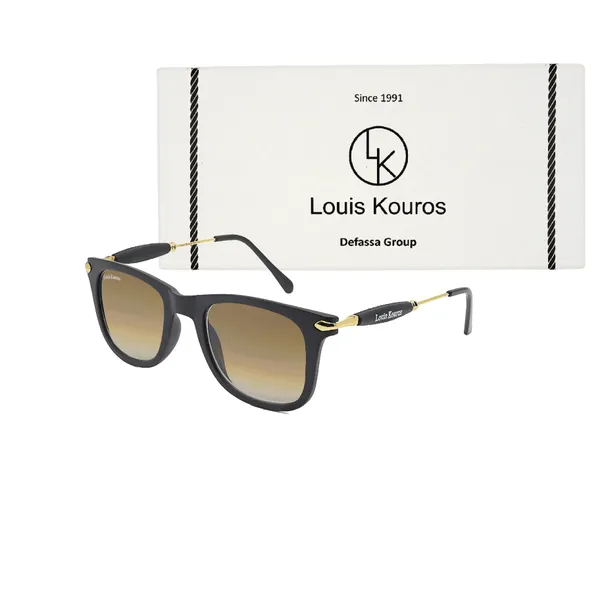 LOUIS_KOUROS__Brown_Gradient_Buloster_Mirrored,_UV_Protection,_Night_Vision,_Toughened_Glass_Lens,_UV_Protection,_Riding_Glasses,_Retro_Square,_Wayfarer_Sunglasses_(52)__(For_Men_&_Women,_Brown_Gradient_)