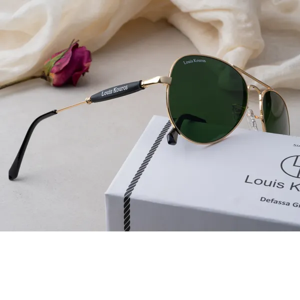 Louis_Kouros_Green_Airomade_Mirrored(Glass),_UV_Protection,_Toughened_Glass_Lens,_UV_Protection,_Night_Vision,_Aviator_Sunglasses_(62)__(For_Men_&_Women,_Green)