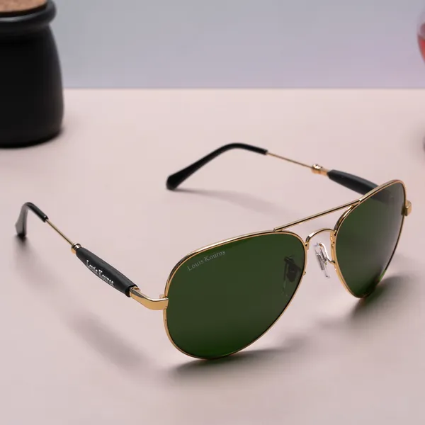 Louis_Kouros_Green_Airomade_Mirrored(Glass),_UV_Protection,_Toughened_Glass_Lens,_UV_Protection,_Night_Vision,_Aviator_Sunglasses_(62)__(For_Men_&_Women,_Green)