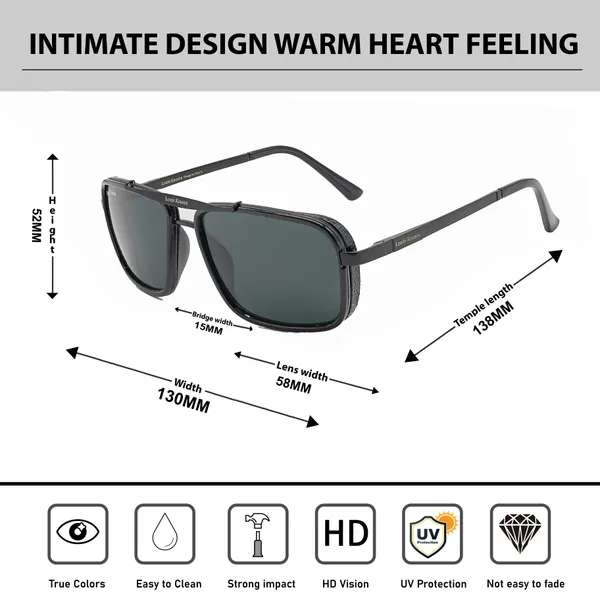 Louis_Kouros_Black_Cayenne_Mirrored(Glass),_Night_Vision,_Toughened_Glass_Lens,_UV_Protection_Rectangular,_Wayfarer,_Retro_Square_Sunglasses_(56)__(For_Men_&_Women,_Black)