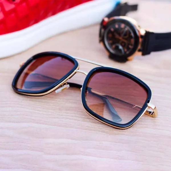 Brown_HUMBLEE_Square_Sunglasses