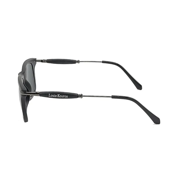 LOUIS_KOUROS__Black_Buloster_Mirrored,_UV_Protection,_Night_Vision,_Toughened_Glass_Lens,_UV_Protection,_Riding_Glasses,_Retro_Square,_Wayfarer_Sunglasses_(52)__(For_Men_&_Women,_Black)
