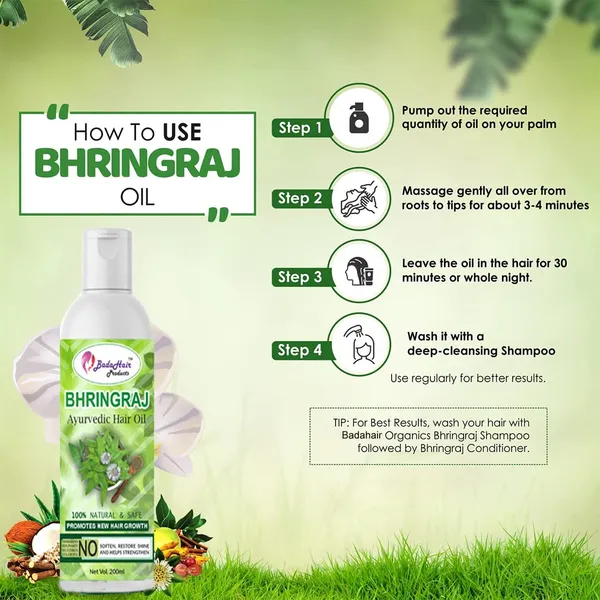 Natural_Ayurvedic_Formula_Organics_Bhringraj_And_Amla,Bhringraj_Tel_-_Reduces_Hair_Fall_And_Grows_New_Hair,_Free_From_Parabens,_200Ml