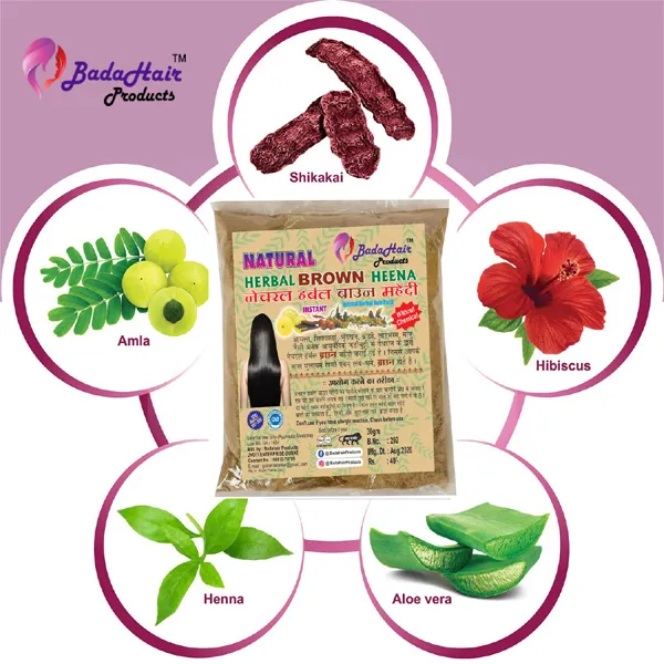 Natural_Herbal_Organic_Henna_Mehendi_Hair_Powder_Pack_For_Special_Ammonia_Free|_Herbal_Based|_Henna_Hair_Colour_Powder|Atural_-_Brown_(30_Gram_Each,_5)