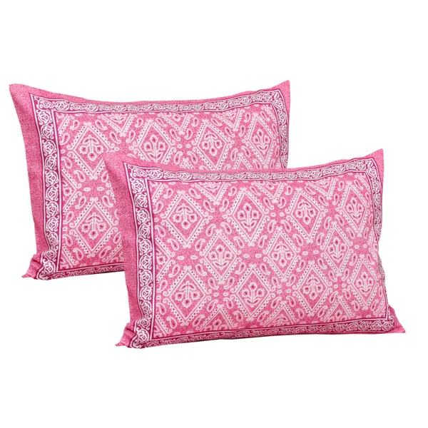 220_TC_|_Pink_Rajasthan_Royal_Super_Fine__Cotton_Block_Print_King_Size_Bedsheet