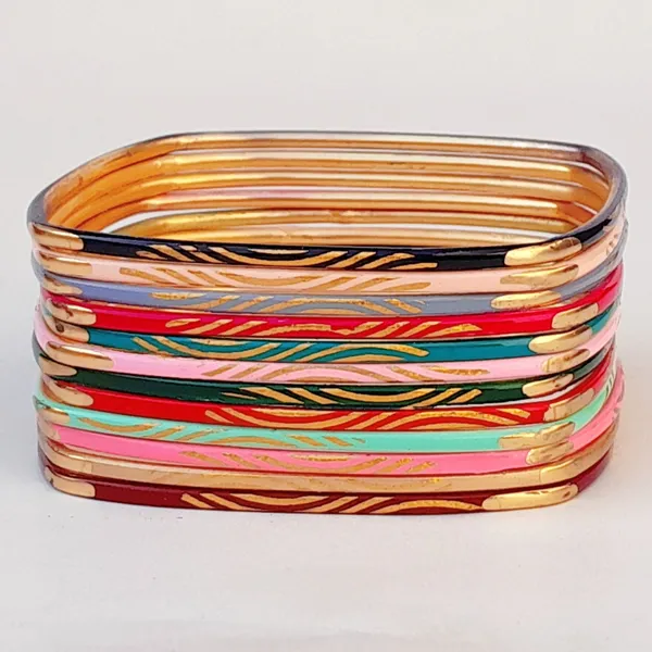 Laal_Amrood_Metal_Bangles_Set_For_Women_&_Girls_Multi_Colour_Square_Shape_(Pack_of_12)