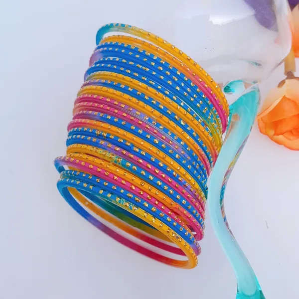Pack_of_24_Glass_Bangles_For_Women_&_Girls_Polka_Dots_Multi_Colour_Chudi_Set