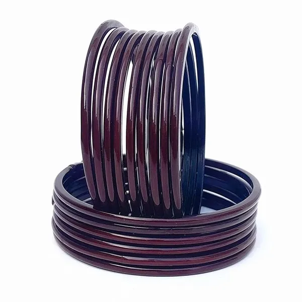 Pack_of_24_Glass_Bangle_for_Women_&_Girls_Chudi_Set_Traditional_Brown_With_Glossy_Finished