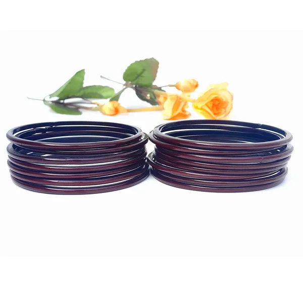 Pack_of_24_Glass_Bangle_for_Women_&_Girls_Chudi_Set_Traditional_Brown_With_Glossy_Finished