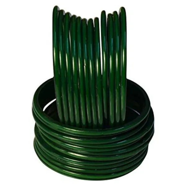 Glass_Bangles_Set_For_Women_&_Girls_Plain_Dark_Green_With_Glossy_Finished_(Pack_of_24)