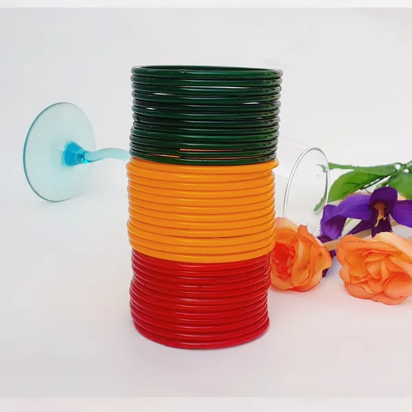 Pack_of_36_Combo_Pack_Beautiful_Plain_Stylish_Glass_Bangle_Yellow_Green_Red_Chudi_Set_for_Festive_Special_Occasion