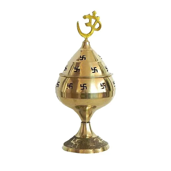Handmade_Brass_Round_Goblet_Akhand_Diya