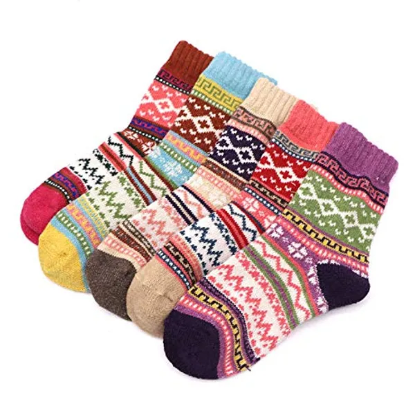 Women's_5_Pairs_Vintage_Style_Winter_Knitting_Warm_Wool_Crew_Socks