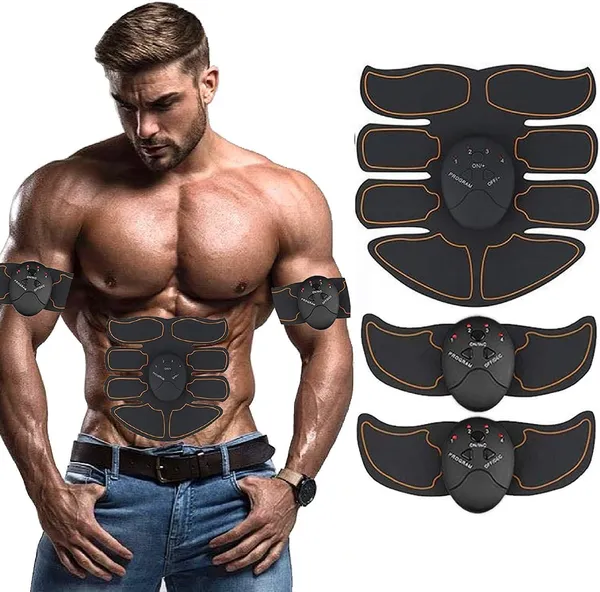 AGAM_Abdominal_Muscle_Stimulator_for_Men_and_Women-_EMS_Muscle_Trainer-_Abs_Stimulating_Belt_�_Abdominal_Muscle_Toning_Belt-Arm_and_Leg_Trainer_Massager_(Black)