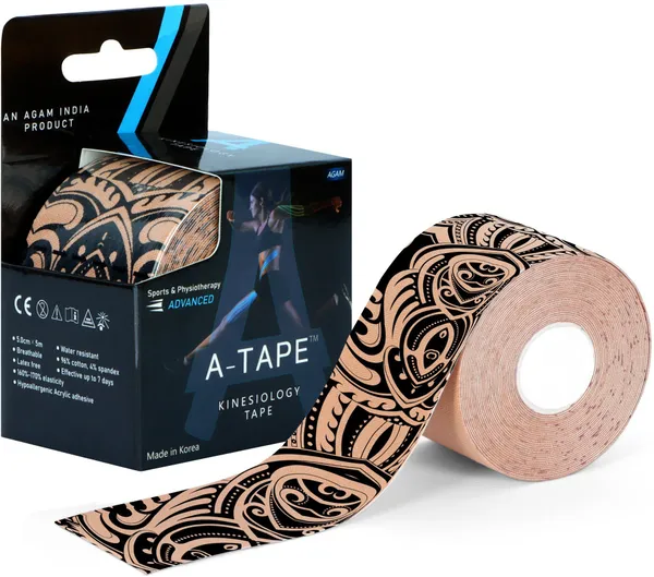 A-TAPE_Waterproof_Kinesiology_Therapeutic_Healing_Sports_Tape_(5cm*5m)_Tattoo_Parttern_Kinesiology_Tape