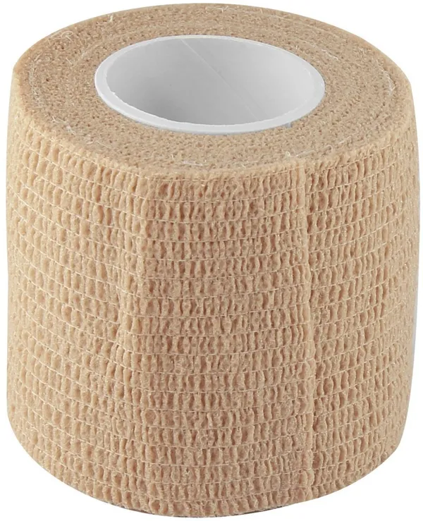 A-TAPE_Breathable_Self_Adhesive_Cohesive_Bandage_�_for_Sports,_Wrap,_Athletic,_Non_Woven_First_Aid_Medical,_Wrist,_Swelling_(5_cm_X_4.5_mtr-_Pack_of_6)_Beige_Cotton_Crepe_Bandage_(5_cm)