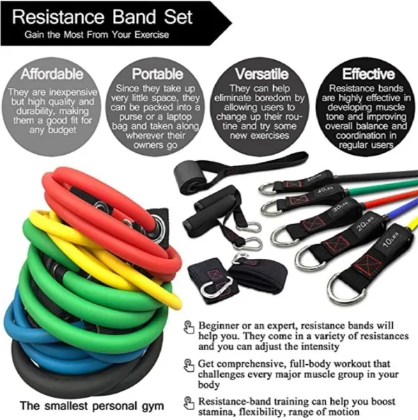 A-TAPE_Resistance_Tube_Set_with_Door_Anchor,_Handles,_Ankle_Straps_Resistance_Band_Resistance_Band_(Pack_of_11)
