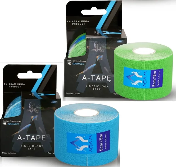 A-TAPE_Kinesiology_Tape_(Pack_of_2)_Kinesiology_Tape_(Blue,_Green)