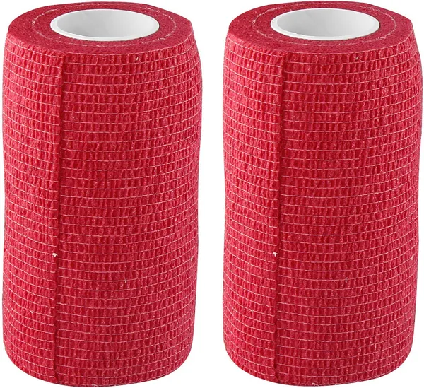 A-TAPE_Cohesive_Crepe_Bandage_Red_(Pack_of_2,_Reusable_&_Waterproof,_10_cm_X_4.5_Mtr)_Self_Crepe_Bandage