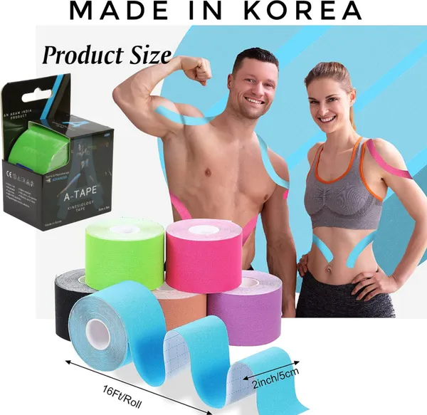 A-TAPE_Kinesiology_Tape_(Pack_of_2)_Kinesiology_Tape_(Blue,_Red)