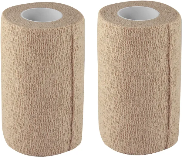 A-TAPE_Cohesive_Crepe_Bandage_Beige_(Pack_of_2,_Reusable_&_Waterproof,_10_cm_X_4.5_Mtr)_Self_Adhesive_Crepe_Bandage