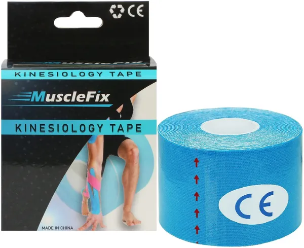 MuscleFix_Waterproof_Muscle_Injury_Recovering_Breathable_Blue_Kinesiology_Tape|5_m_X_5_cm_Shoulder_Support_(Blue)