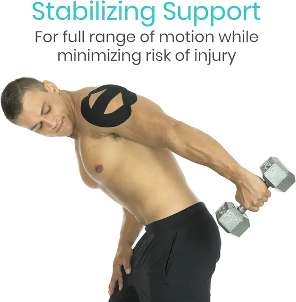 MuscleFix_Waterproof_Muscle_Injury_Recovering_Breathable_Blue_Kinesiology_Tape|5_m_X_5_cm_Shoulder_Support_(Blue)