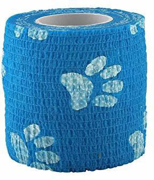 Agam_A-Tape_Cohesive_Self_Adhesive_Elastic_Crepe_Bandage_Paw_Prints_(5_cm_X_4.5_Meters)_Pack_of_4_Crepe_Bandage_(5_cm)