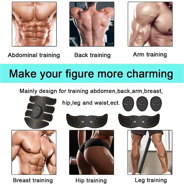 AGAM_Abs_Stimulator_Muscle_Toner_Abdominal_Toning_belt_EMS_Abdomen_Muscle_Massager_(Black)