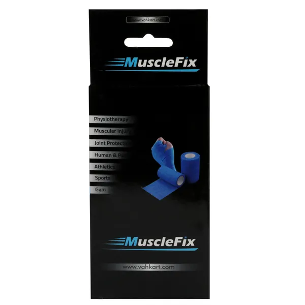 MuscleFix_Cohesive_Crepe_Bandage,_Elastic_Self_Adhesive_Tape_(10_cm_X_4.5_m_Pack_of_4)_Red_Crepe_Bandage