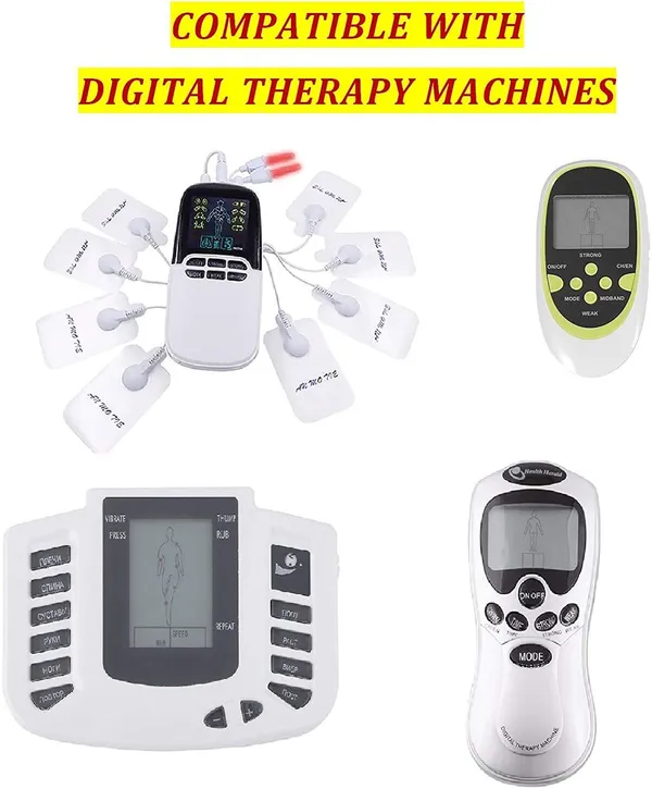 AGAM_Tens_Digital_Therapy_Machine_Rectangle_Electrodes_Pads_(Pack_Of_8)_Electrotherapy_Device_Massager_(White)