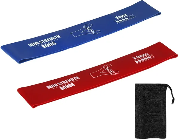 A-TAPE_Exercise_Sports_Loop_Band_|_Heavy_&_X-Light_(Pack_Of_2,_Red_|_Blue)_Resistance_Band_(Pack_of_2)